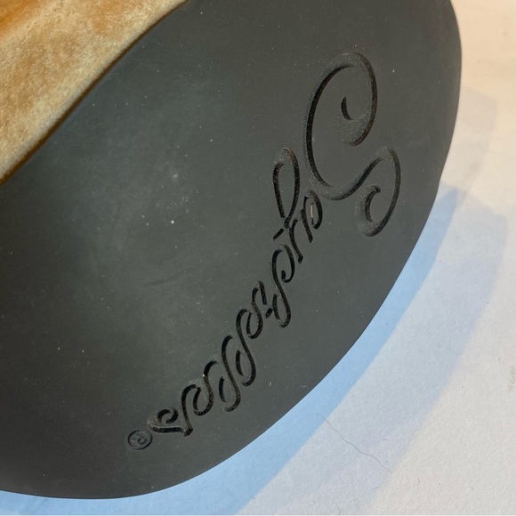 Seychelles Nude Suede Peep toe Ankle Strap Platform Shoe - Picture 4 of 8